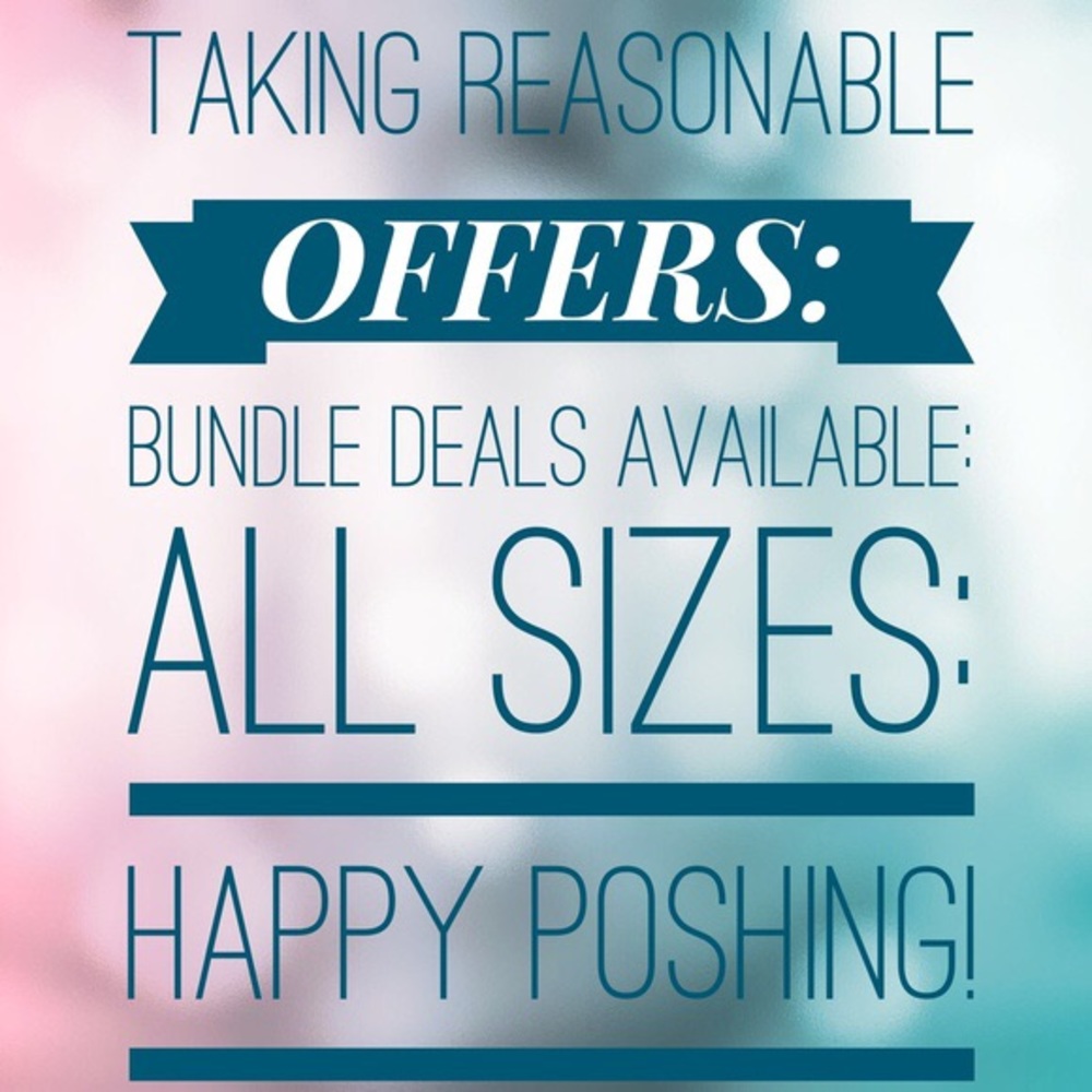 Make me an offer! Bundle 2 or more, save 15%!